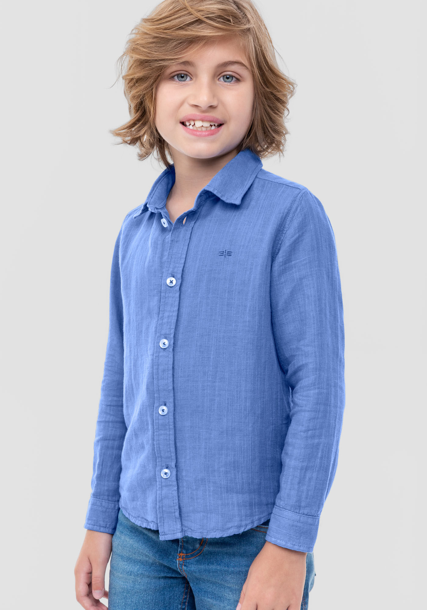 Camisa Infantil em Linho Flam Tal Pai Tal Filho Hangar 33