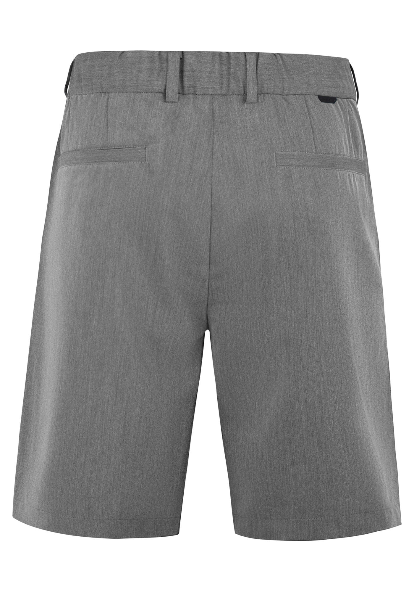 Bermuda Com Bolsos E Passantes Em Tecido Plano, MESCLA MEDIO, large.