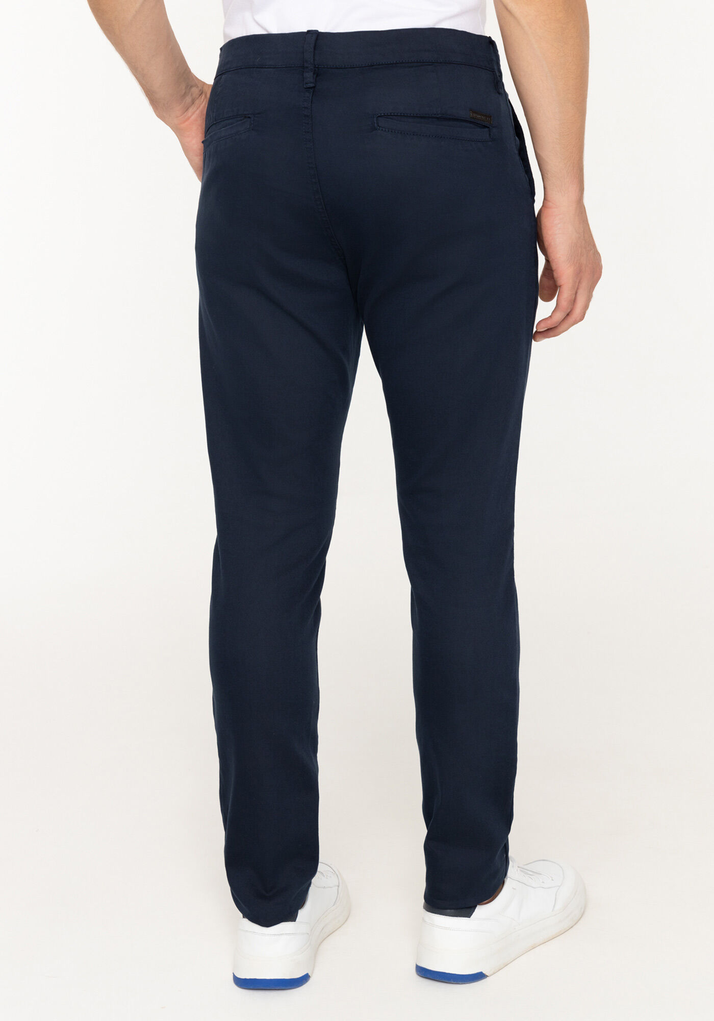 Cal&ccedil;a Skinny Turboh&eacute;lice Em Sarja Amaciada Com Elastano, MARINHO TREND, large.