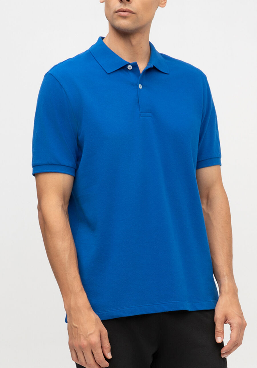 Camisa Polo De Mangas Curtas Colors Em Malha Mercerizada, AZUL SPECTRUM. Camisa Polo De Mangas Curtas Colors Em Malha Mercerizada, AZUL SPECTRUM, large.
