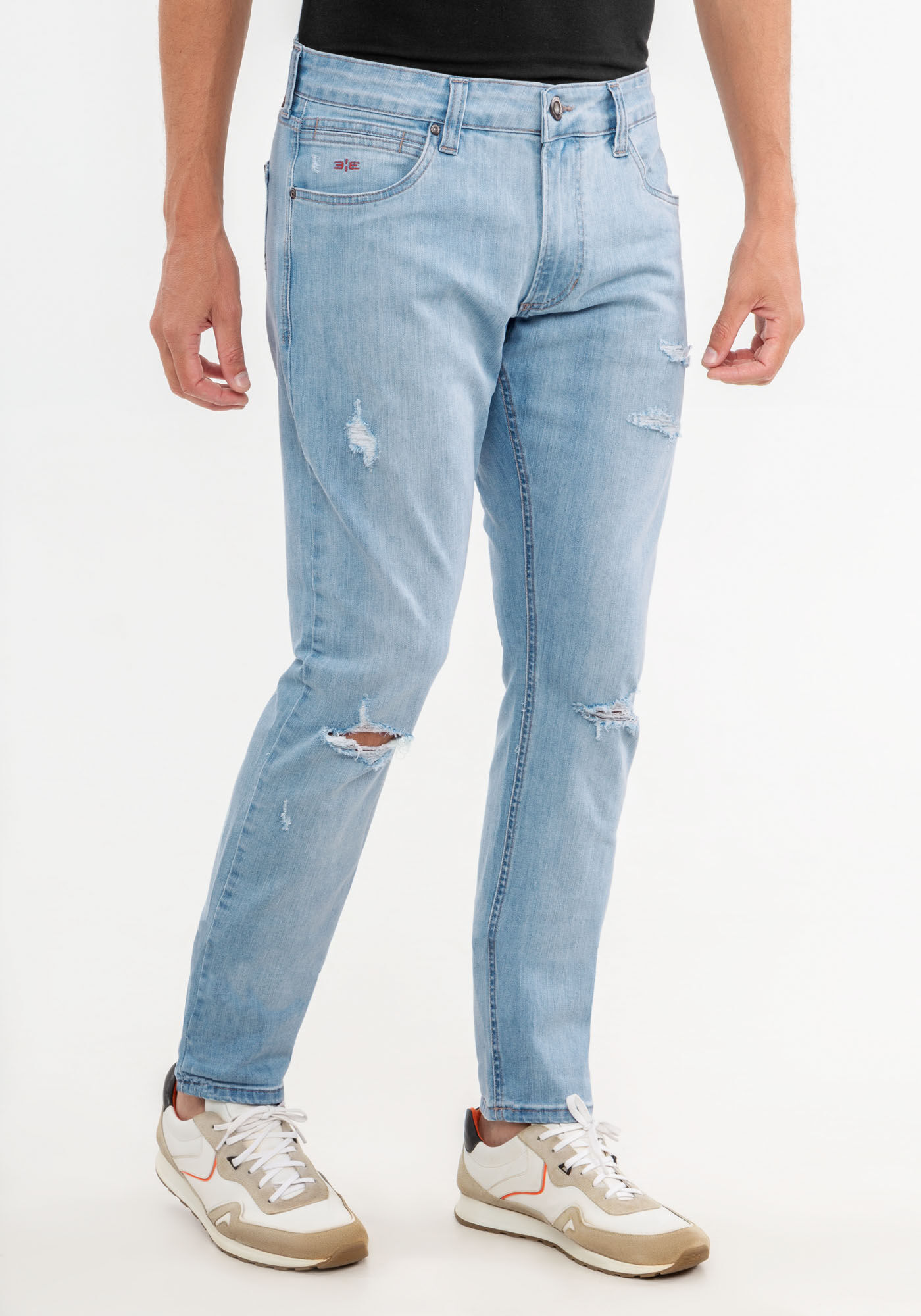 Cal a Jeans Masculina Skinny Destroyed Hangar 33