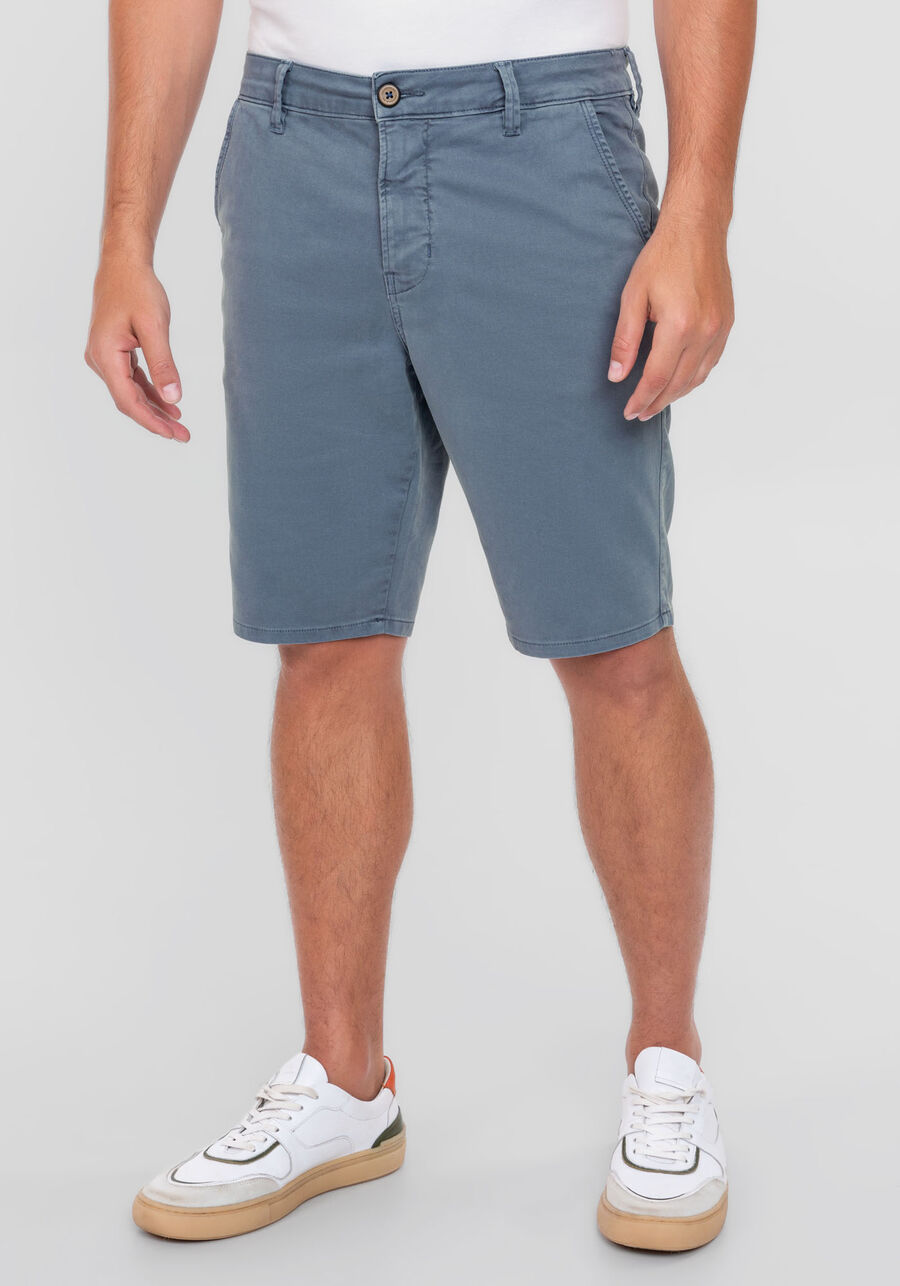 Bermuda Sarja Masculina Reta Denim Malha, AZUL SEED. Bermuda Sarja Masculina Reta Denim Malha, AZUL SEED, large.