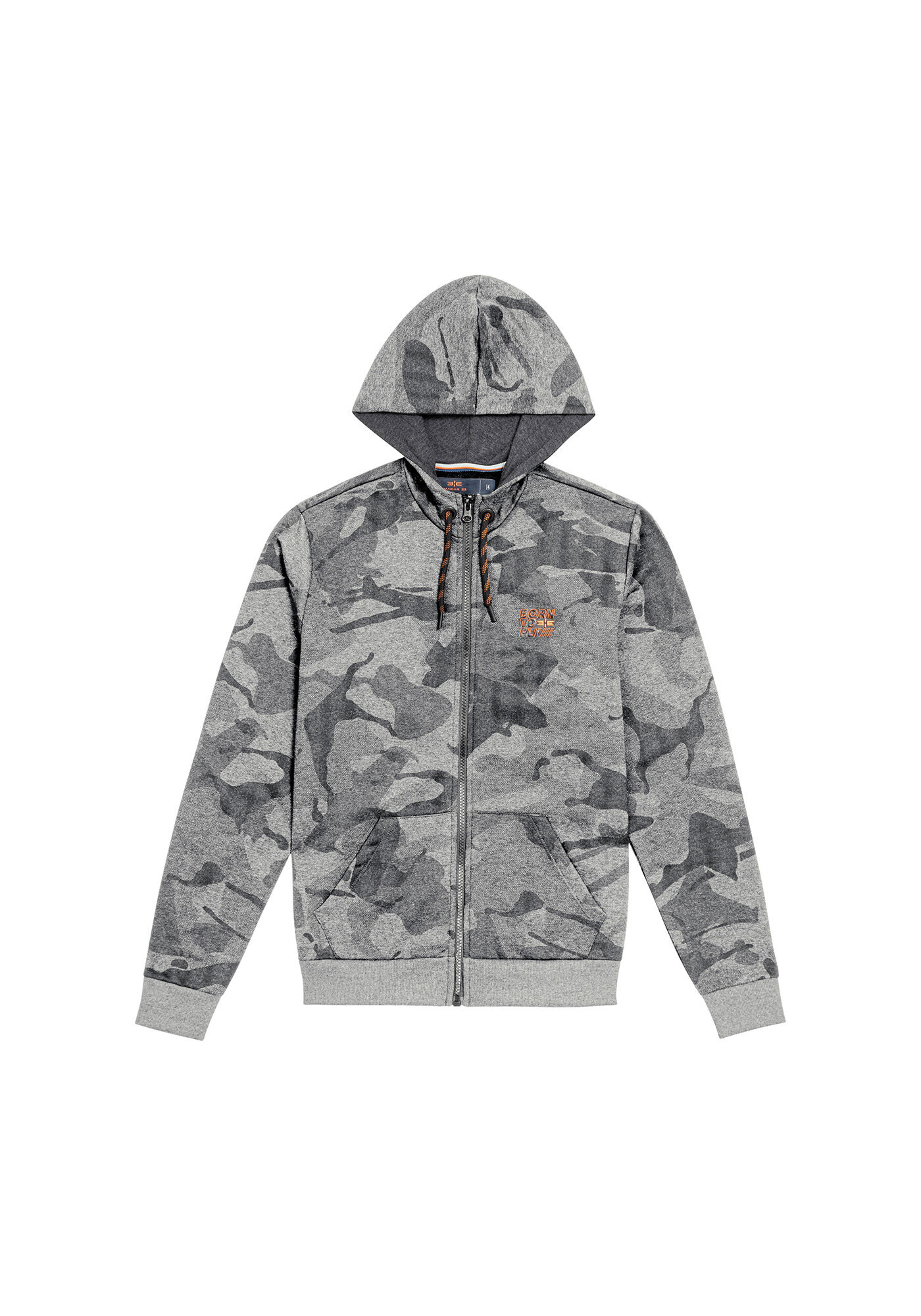 Jaqueta Camuflada com Capuz, MESCLA MEDIO, large.