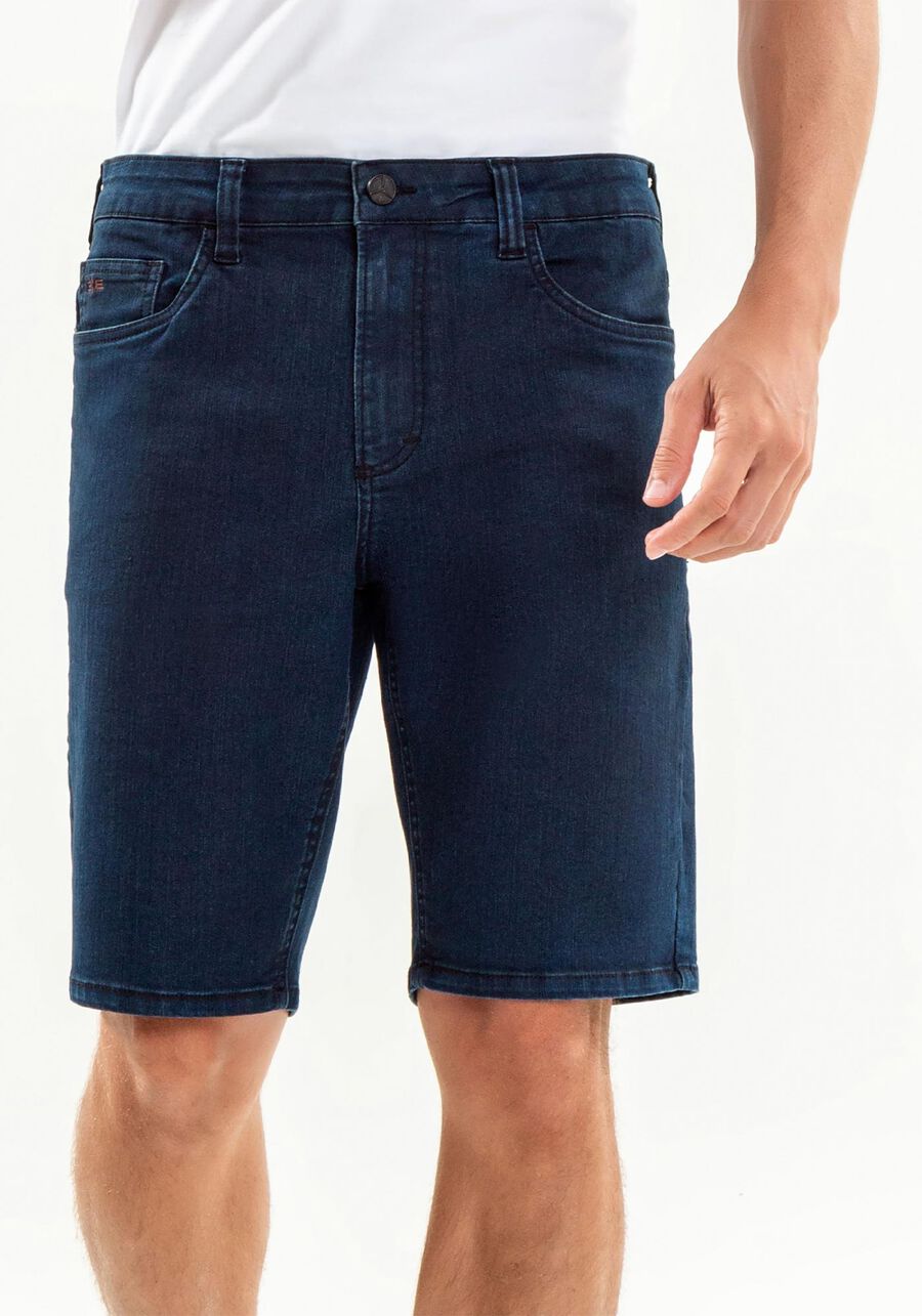 Bermuda Jeans Masculina com Elastano, JEANS, large.