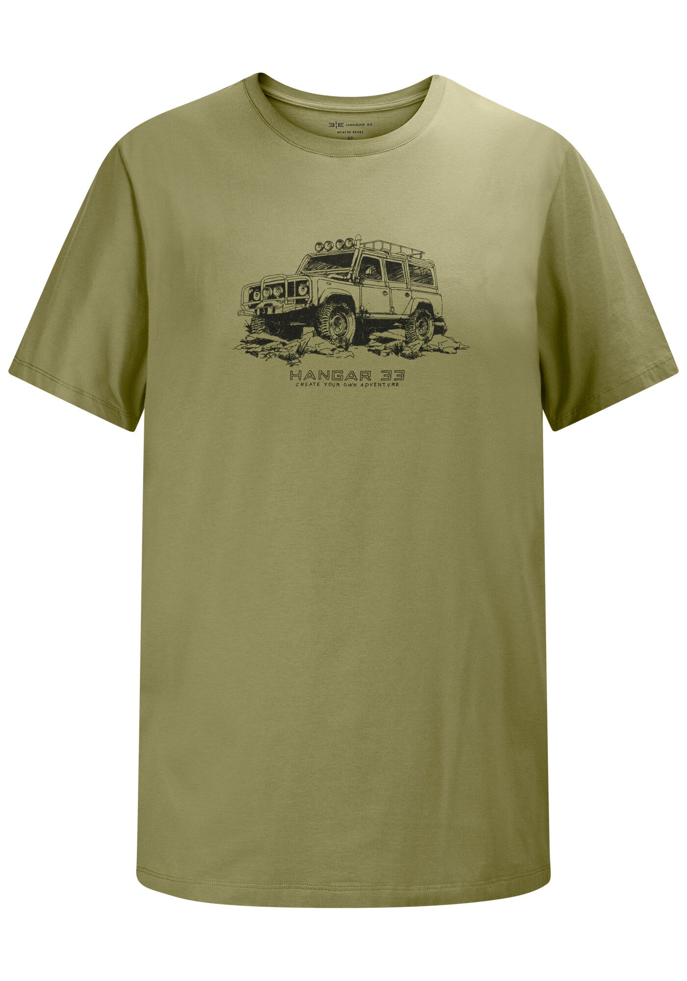 Camiseta Masculina Big & Tall em Malha Estampada, VERDE TURF, large.