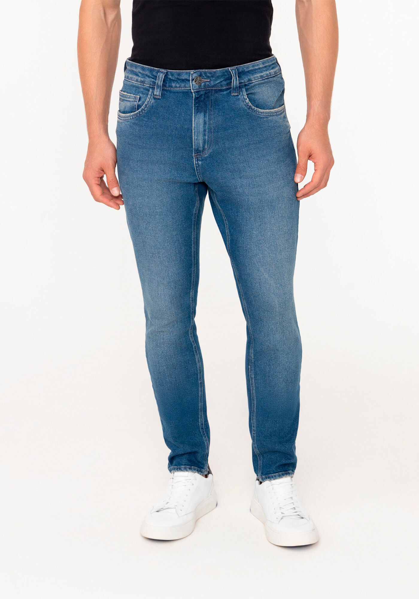 Cal&ccedil;a Skinny Jeans Turboh&eacute;lice Com Bolsos, JEANS, large.