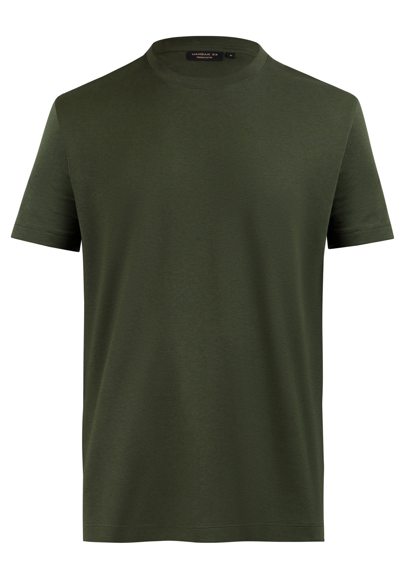 Camiseta De Mangas Curtas Em Malha Premium, VERDE HEIR, large.