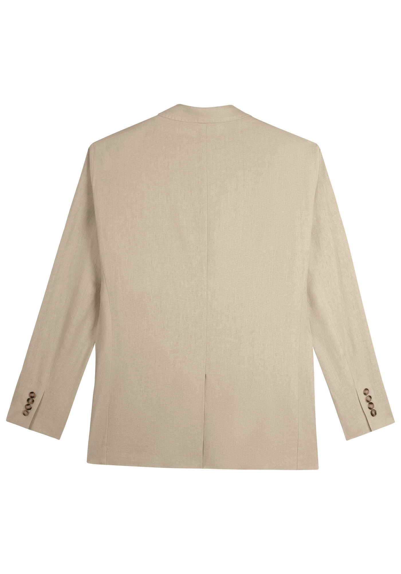 Blazer Slim Comfort Em Tecido Com Linho, BEGE SYSTEM, large.