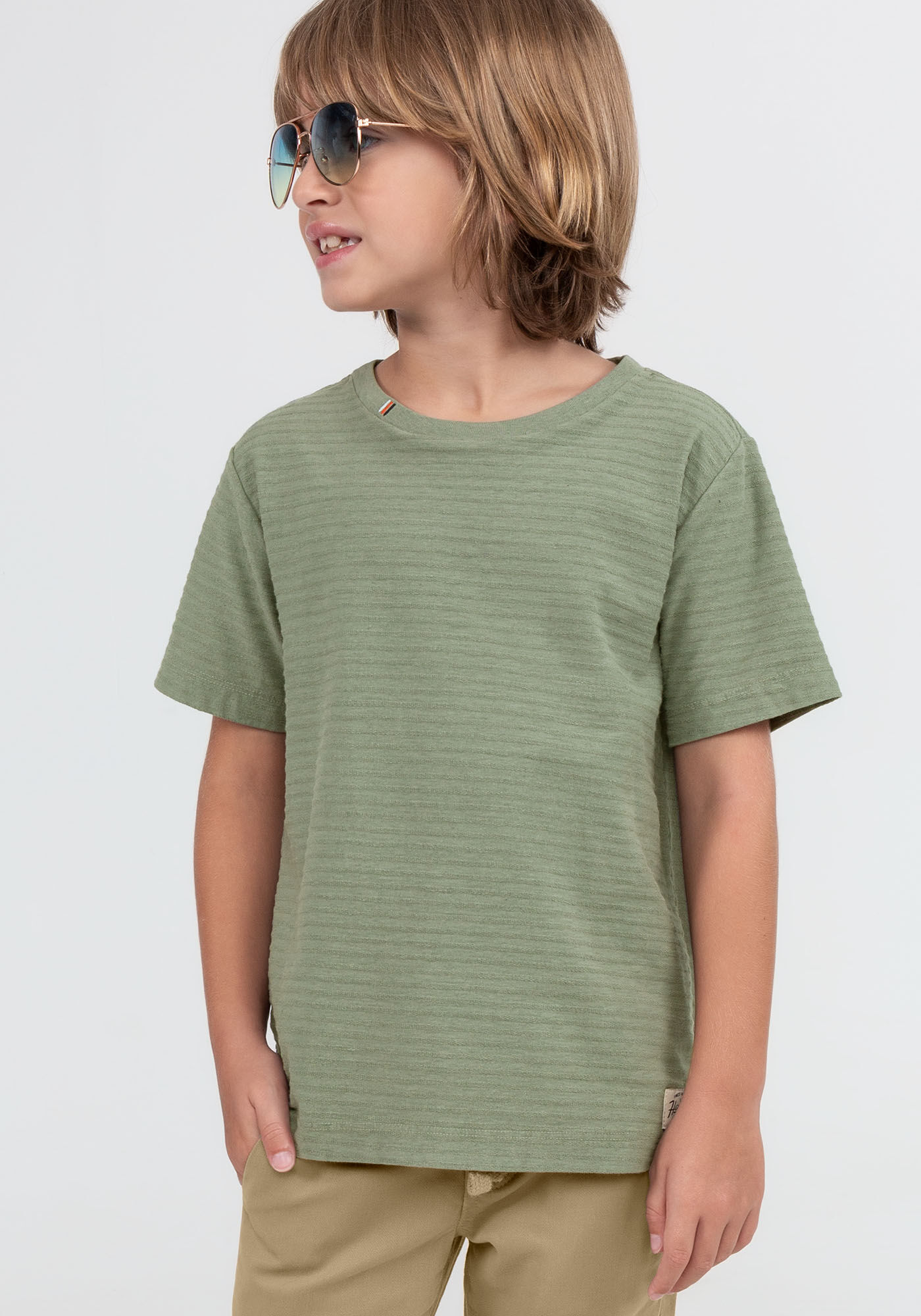 Camiseta Infantil Menino Tal Pai Tal Filho Bordada, VERDE MINERAL, large.