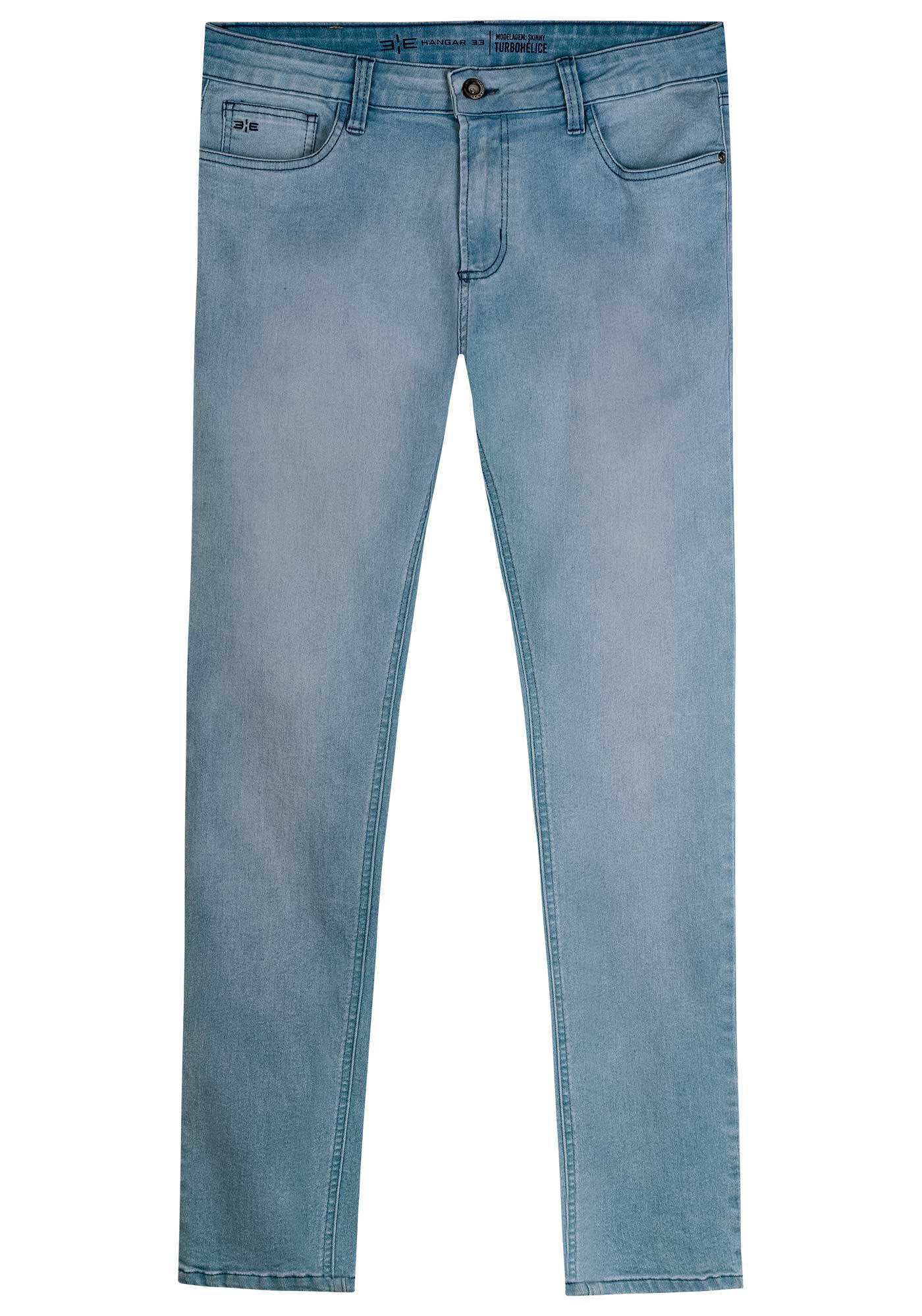 Calça clara jeans best sale masculina