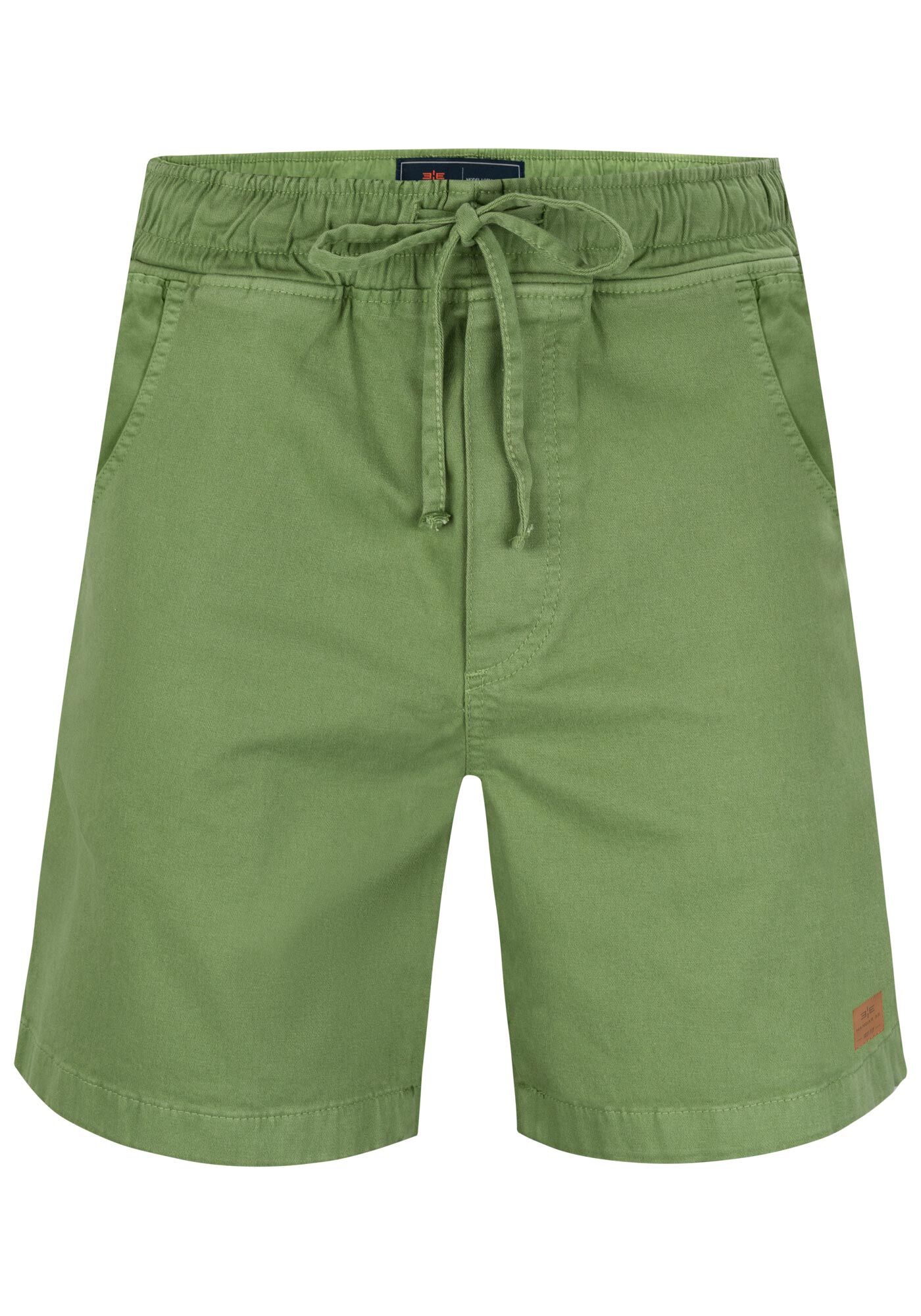 Shorts Jogging Com Bolsos Em Sarja Estonada, VERDE MOVIMENTO, large.