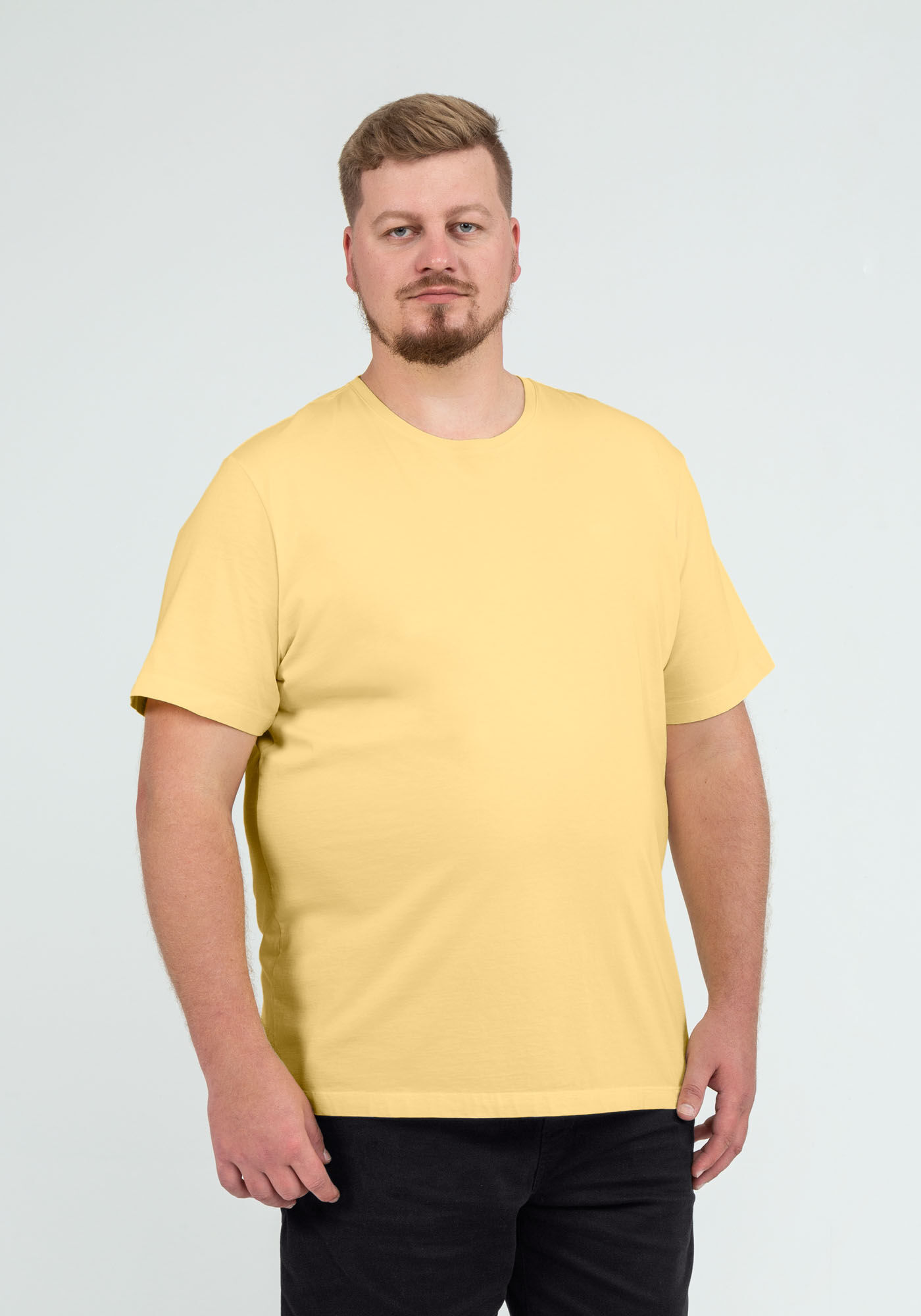 Camiseta Masculina em Malha Cl&aacute;ssica Big & Tall, 3554 AMARE, large.