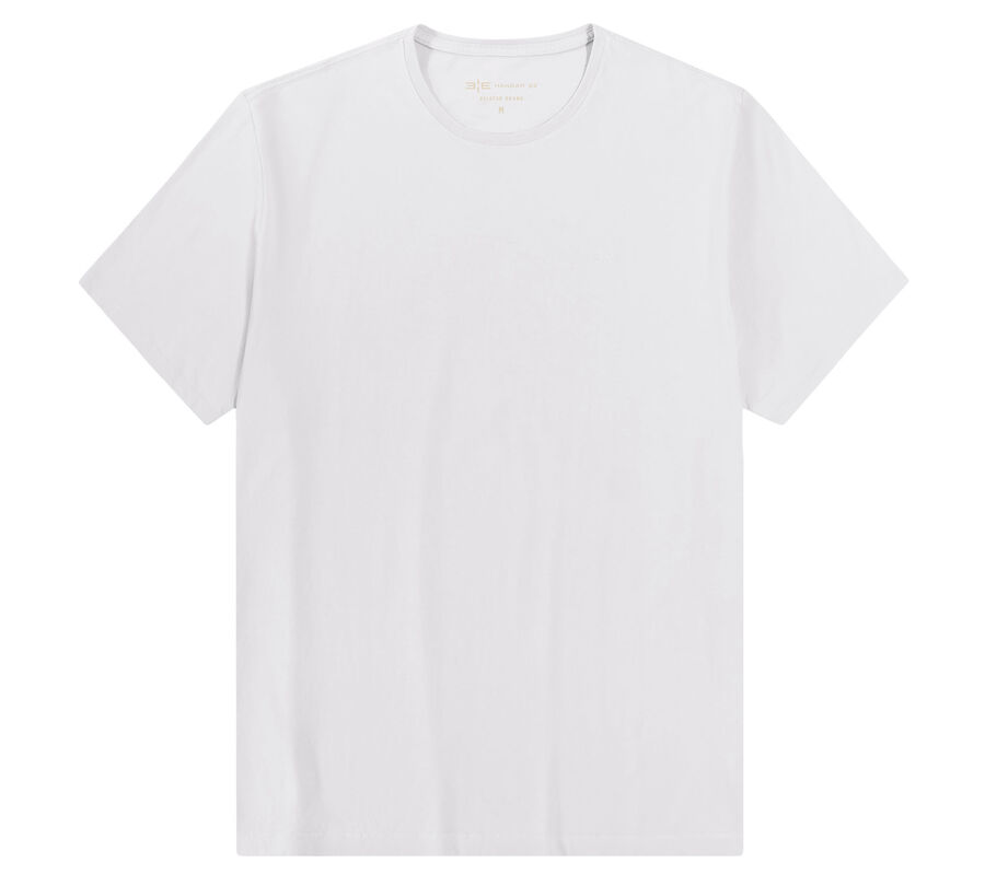 Camiseta Masculina em Malha Clássica Big & Tall, BRANCO. Camiseta Masculina em Malha Clássica Big & Tall, BRANCO, large.