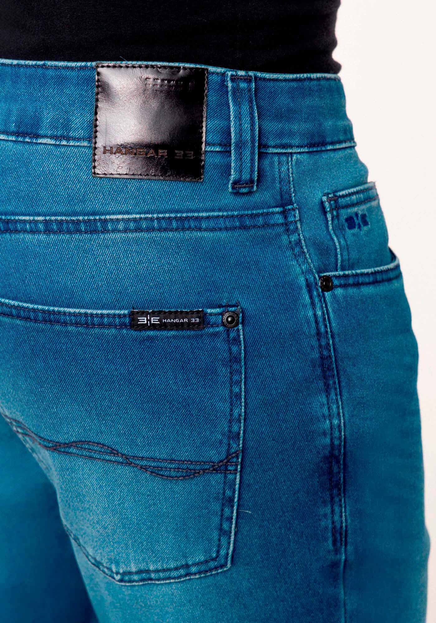 Cal&ccedil;a Slim Em Jeans Com Elastano Turbofan, JEANS, large.