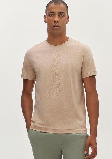 Camiseta Masculina em Malha Terra Tal Pai Tal Filho, BEGE ZUCCA. Camiseta Masculina em Malha Terra Tal Pai Tal Filho, BEGE ZUCCA, large.