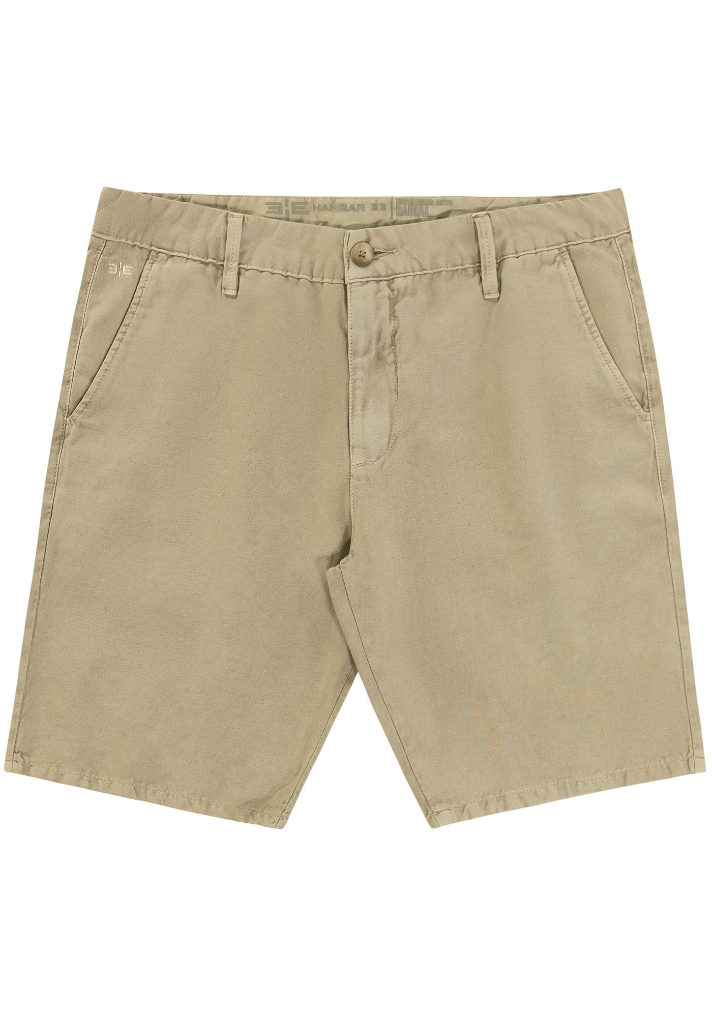 Bermuda Sarja Masculina Reta Estonada, BEGE SYSTEM, large.