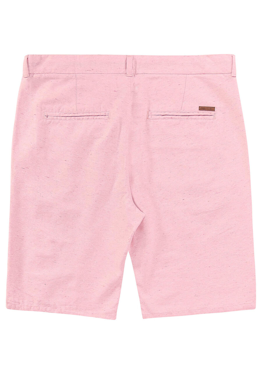 Bermuda Chino masculina  Fibra Reciclável, ROSA SUMMER, large.