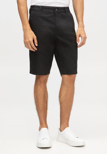 Bermuda Sarja Masculina Reta Não Desbota, PRETO REATIVO. Bermuda Sarja Masculina Reta Não Desbota, PRETO REATIVO, large.