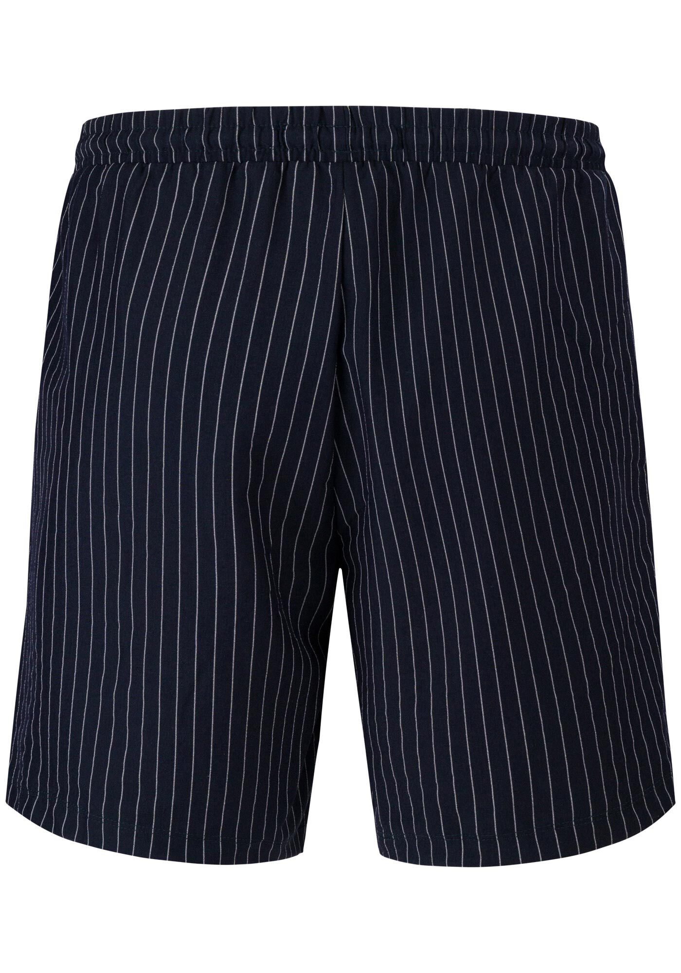 Shorts Masculino Listrado em Tecido Alfaiataria, MARINHO ACTION, large.