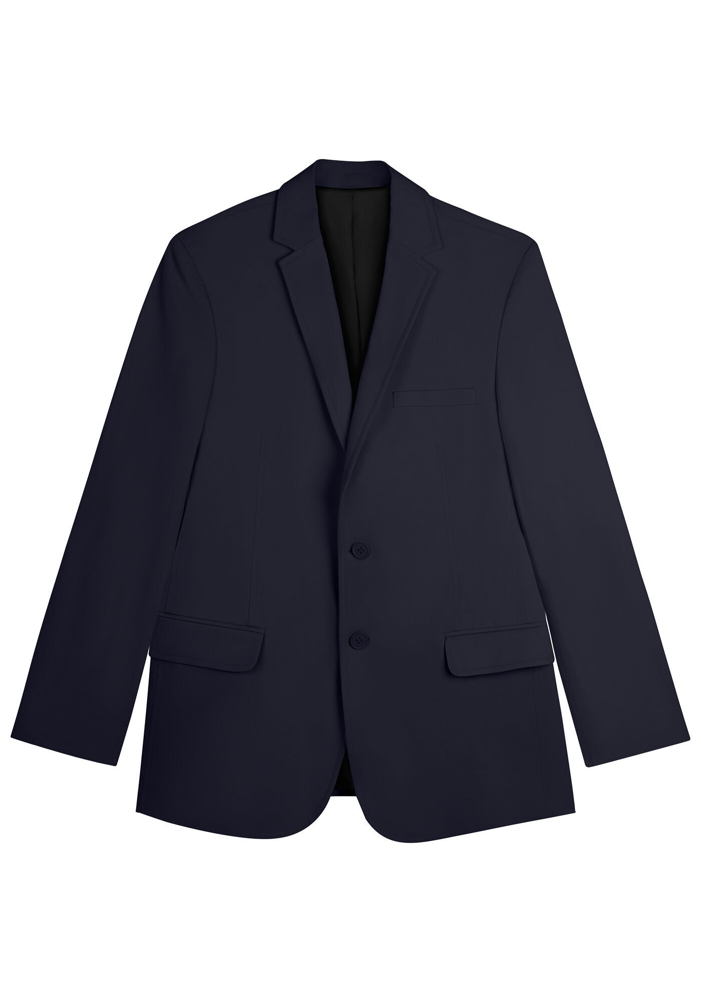 Blazer Social Comfort Em Sarja Com Elastano, MARINHO ACTION, large.