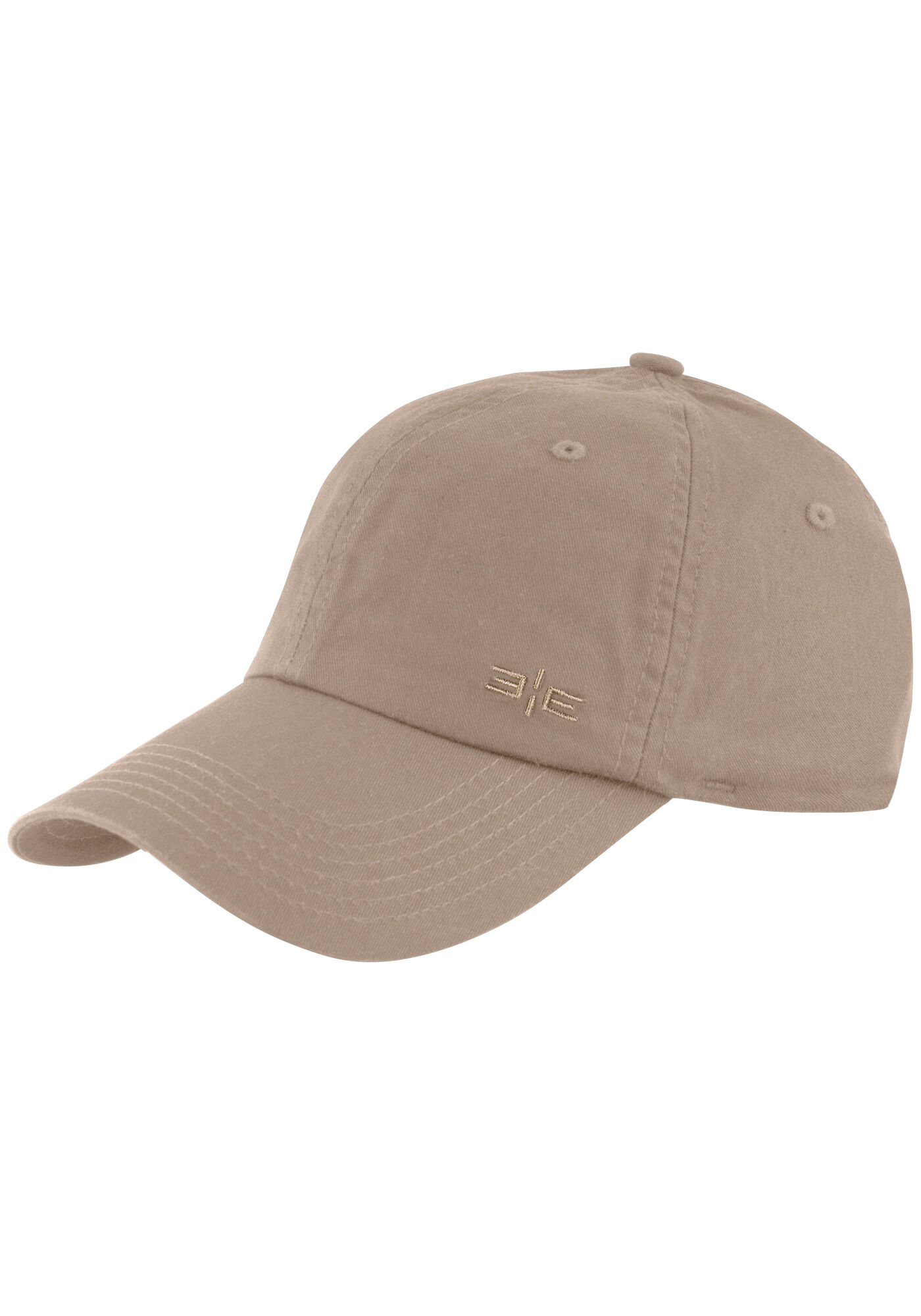 Bon&eacute; Aba Curva Com Bordado Em Sarja, BEGE MACCHIATO, large.