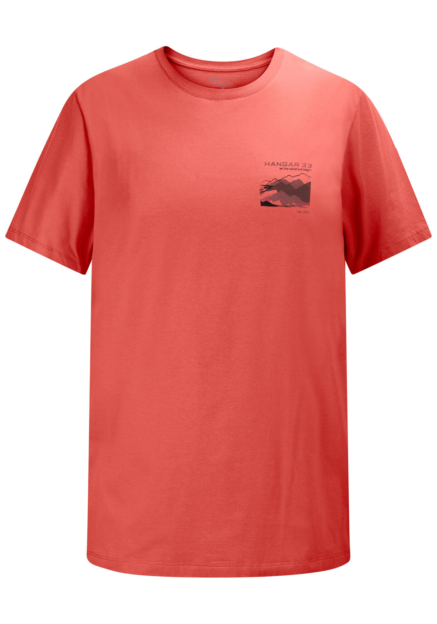 Camiseta Masculina Big & Tall com Detalhe Estampado, LARANJA GILD, large.