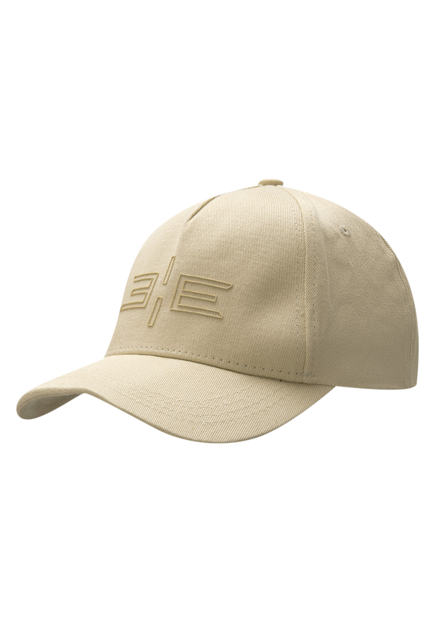 Bon&eacute; Aba Curva Com Estampa Em Sarja, BEGE ORVALHO, large.