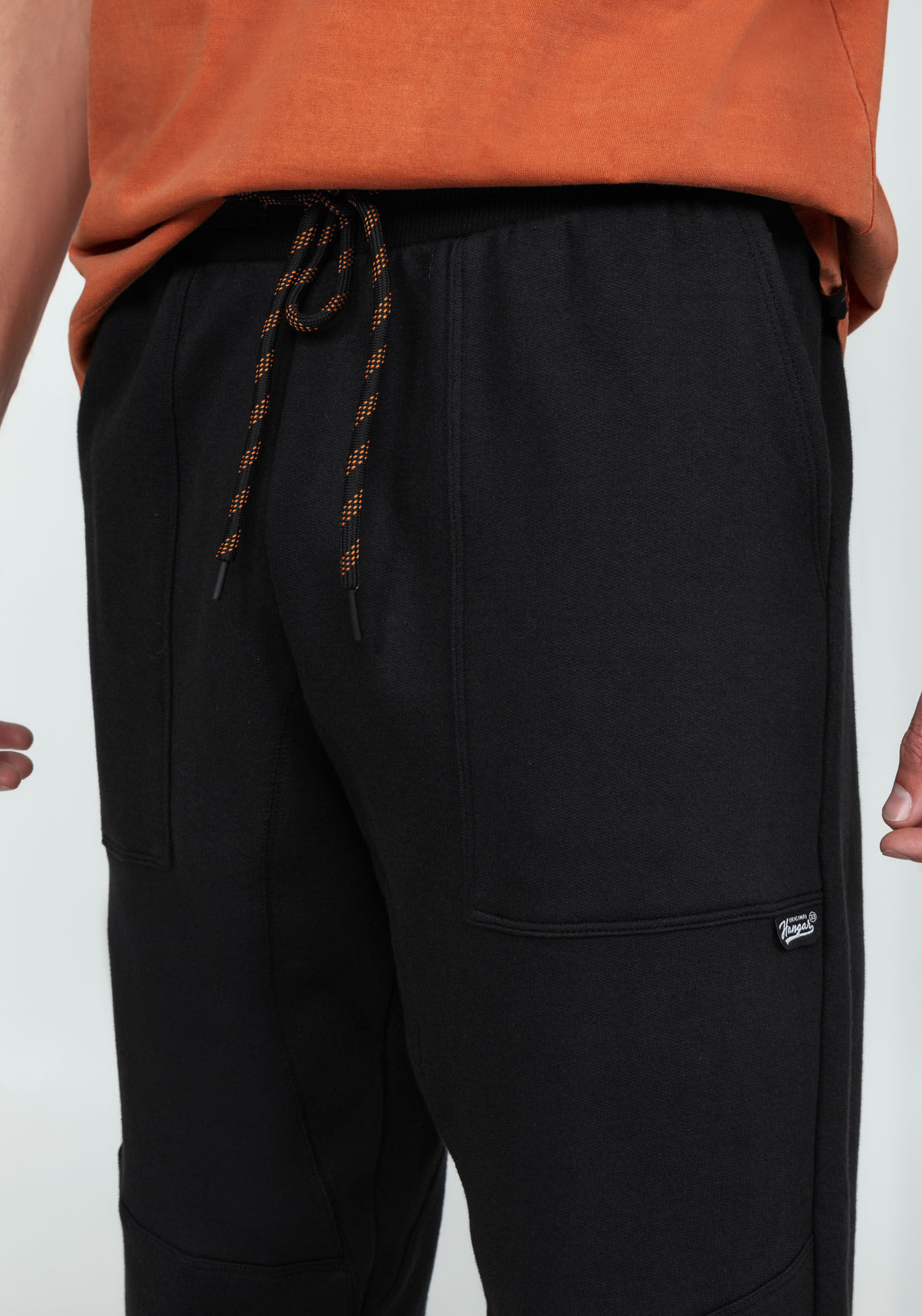 Cal&ccedil;a Slim em Moletom Tal Pai Tal Filho, PRETO REATIVO, large.