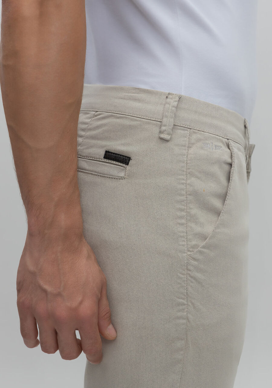 Calça Sarja Masculina Skinny Chino Não Desbota, BEGE CANYON. Calça Sarja Masculina Skinny Chino Não Desbota, BEGE CANYON, large.