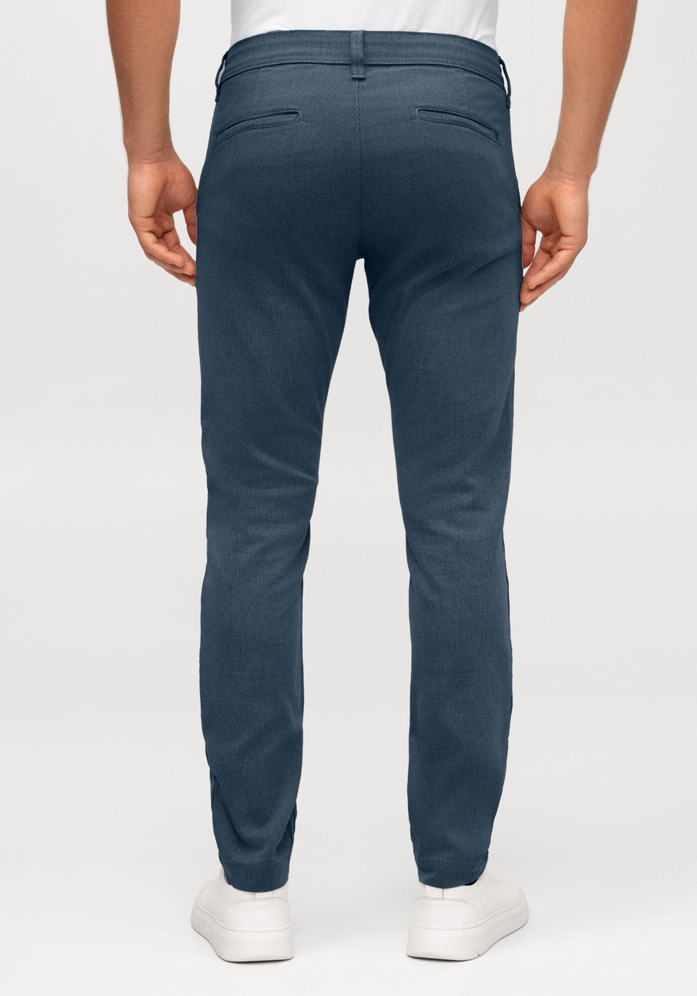 Cal&ccedil;a Sarja Masculina Slim Alfaiataria, AZUL PR&Uacute;SSIA, large.