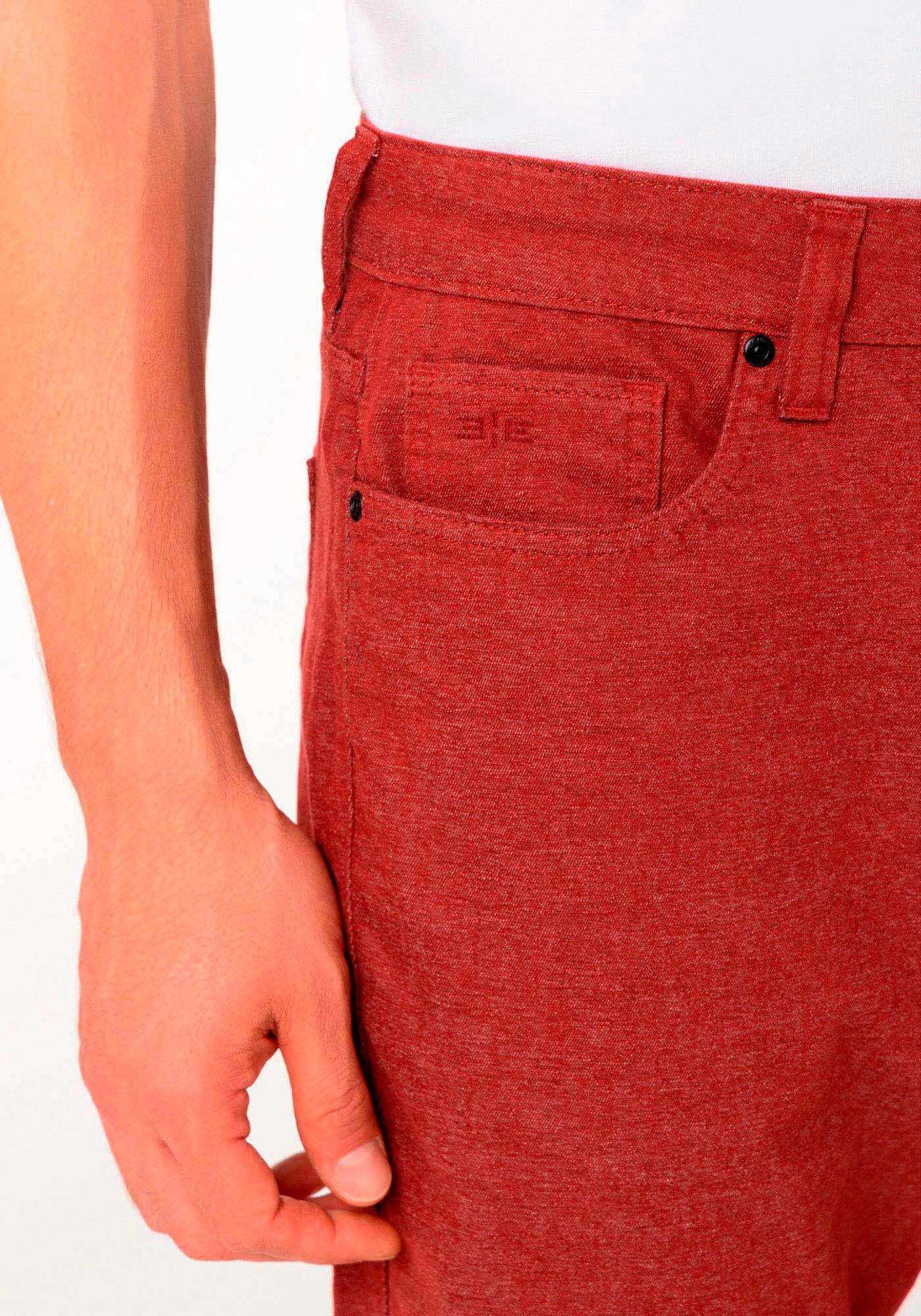 Bermuda Reta Masculina Radial Com Bolsos E Elastano, BRONZE FURY, large.