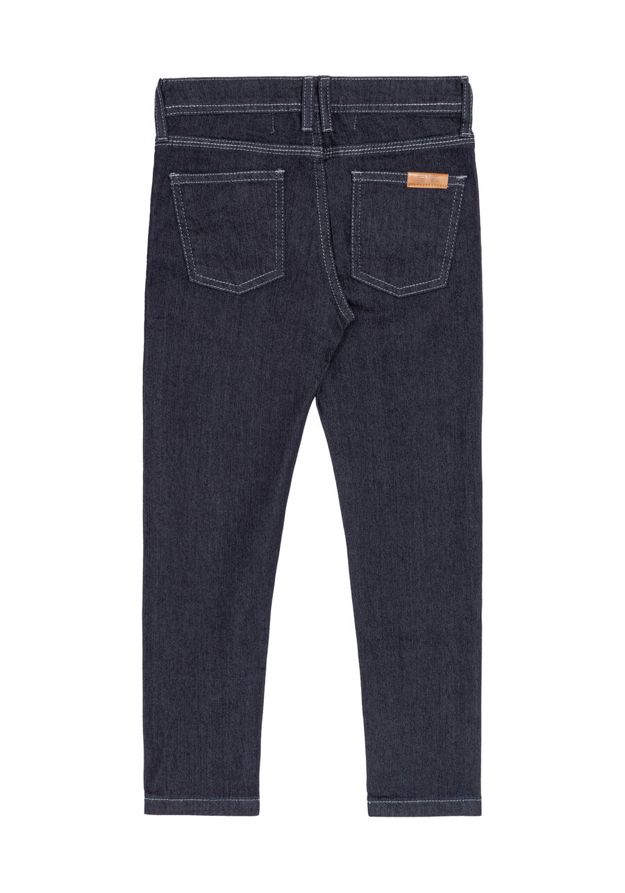 Calça com Elastano, JEANS ESCURO. Calça com Elastano, JEANS ESCURO, large.