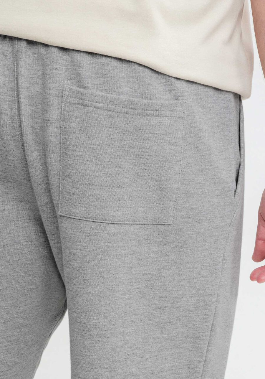 Bermuda em Moletom com bolso Big e Tall, MESCLA MEDIO. Bermuda em Moletom com bolso Big e Tall, MESCLA MEDIO, large.