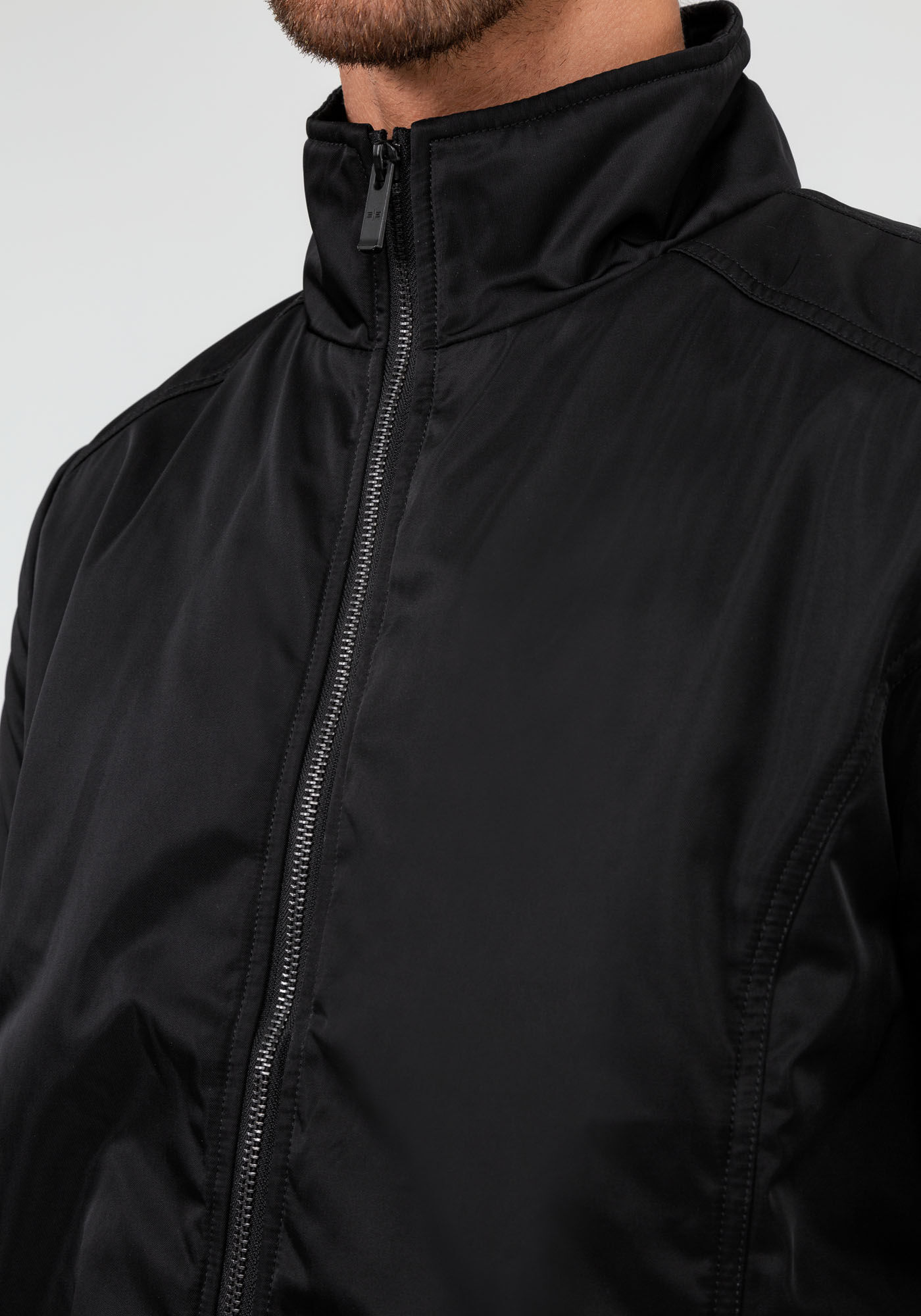 Jaqueta de nylon preta sales masculina