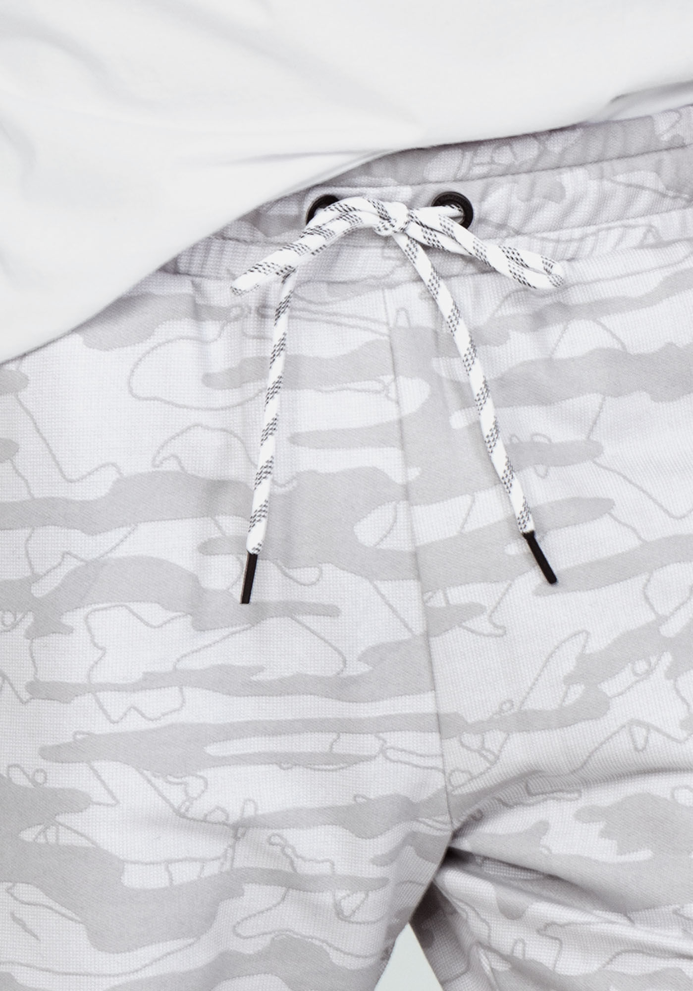 Bermuda Camuflada em Moletom, GRID CINZA, large.