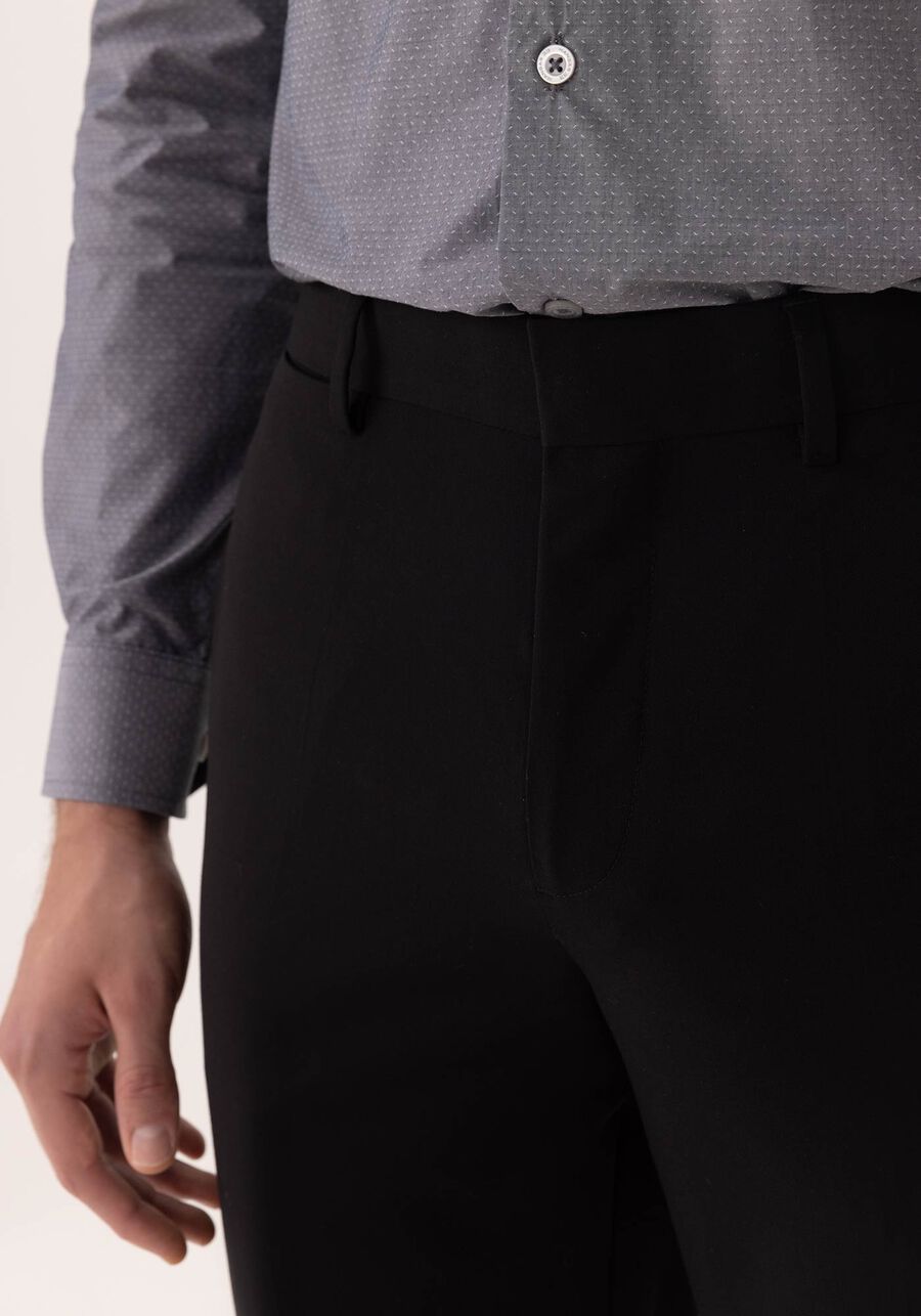 Calça Masculina Com Passantes E Bolsos Funcionais, PRETO REATIVO. Calça Masculina Com Passantes E Bolsos Funcionais, PRETO REATIVO, large.