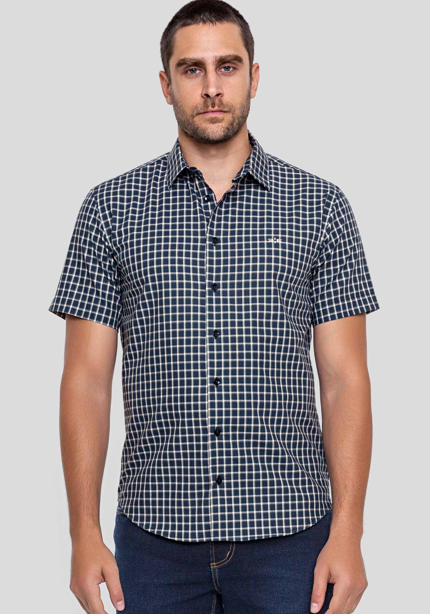 Camisa xadrez de marca top