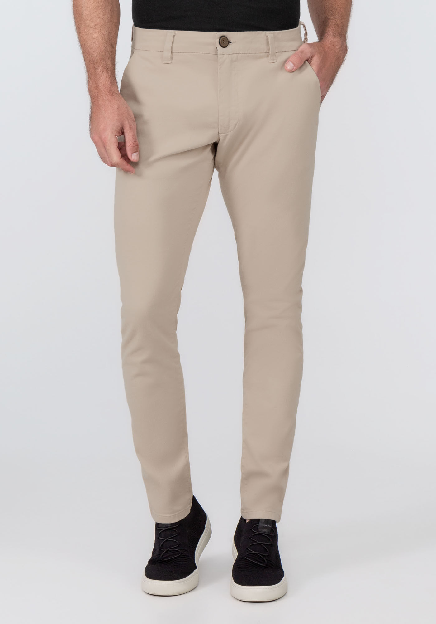 Calça skinny sales em sarja