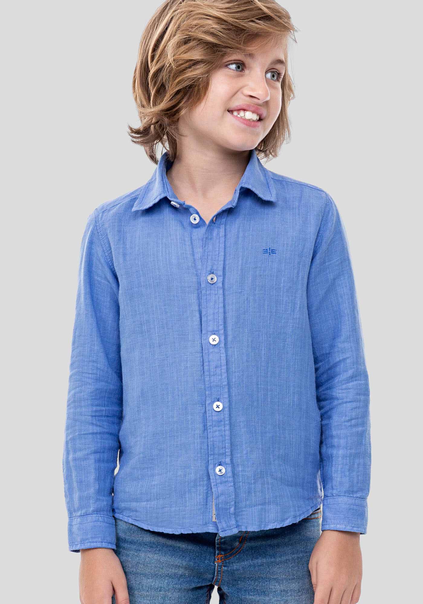 Camisa jeans tal pai tal filho hotsell