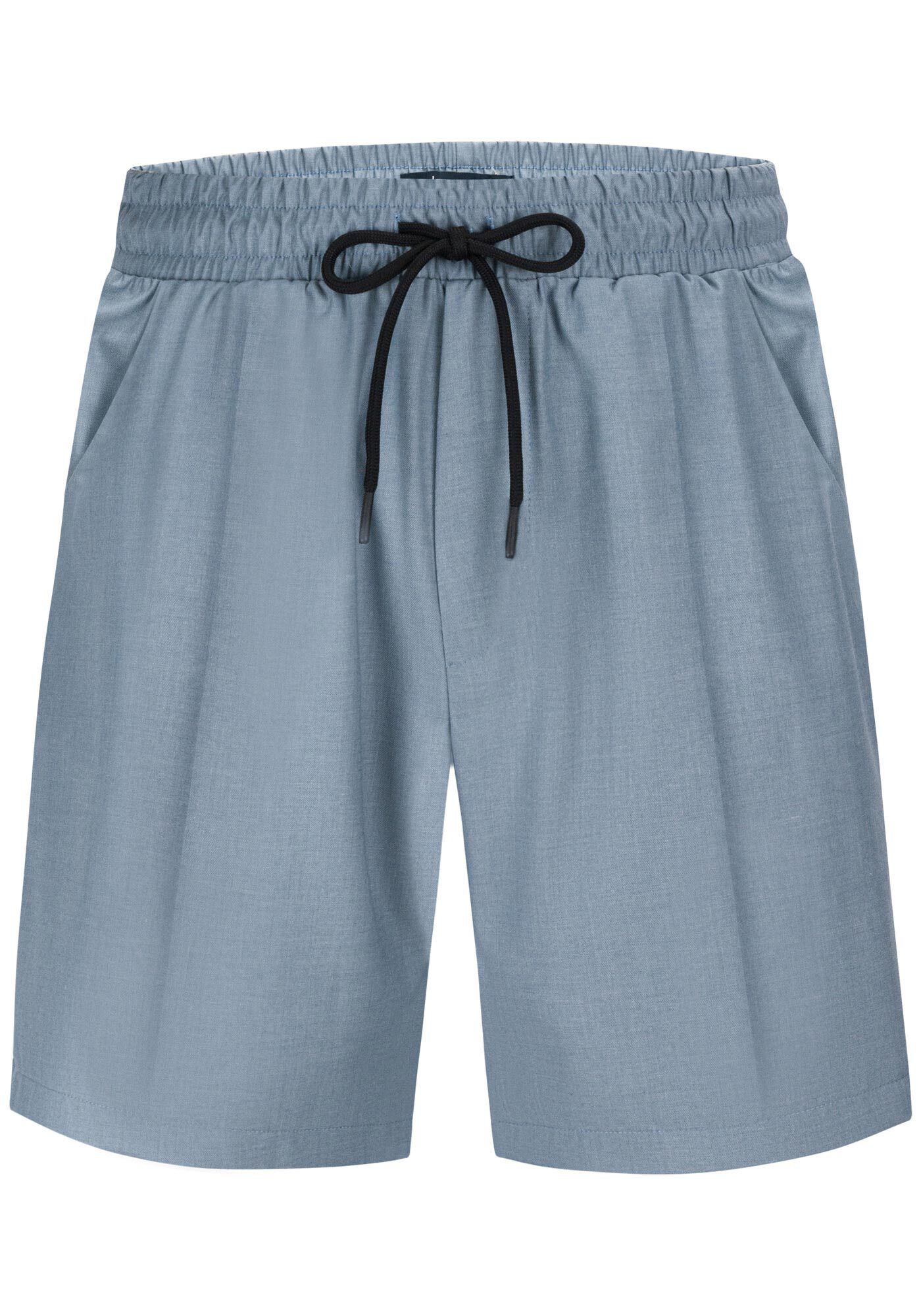 Shorts Masculino em Tecido Alfaiataria com Bolsos, AZUL TENDER, large.