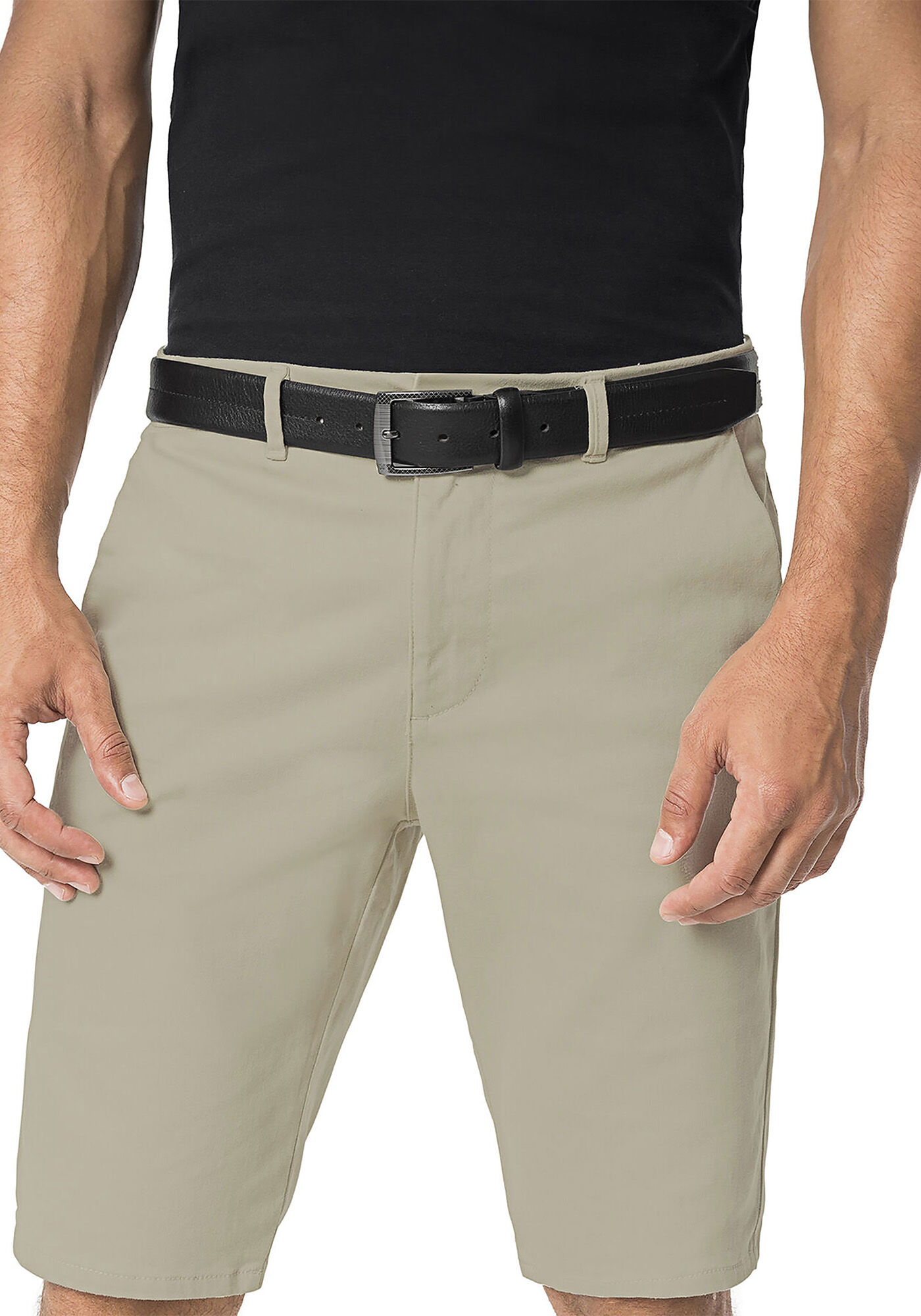 Cinto Cl&aacute;ssico em Couro, PRETO REATIVO, large.