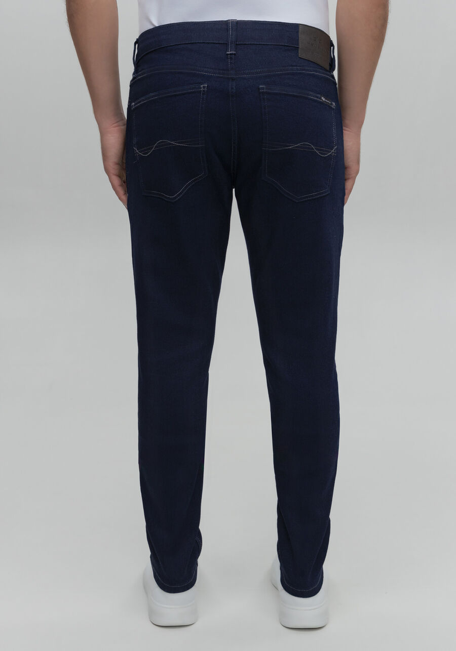 Calça Jeans Masculina Skinny Escura com Elastano, JEANS. Calça Jeans Masculina Skinny Escura com Elastano, JEANS, large.