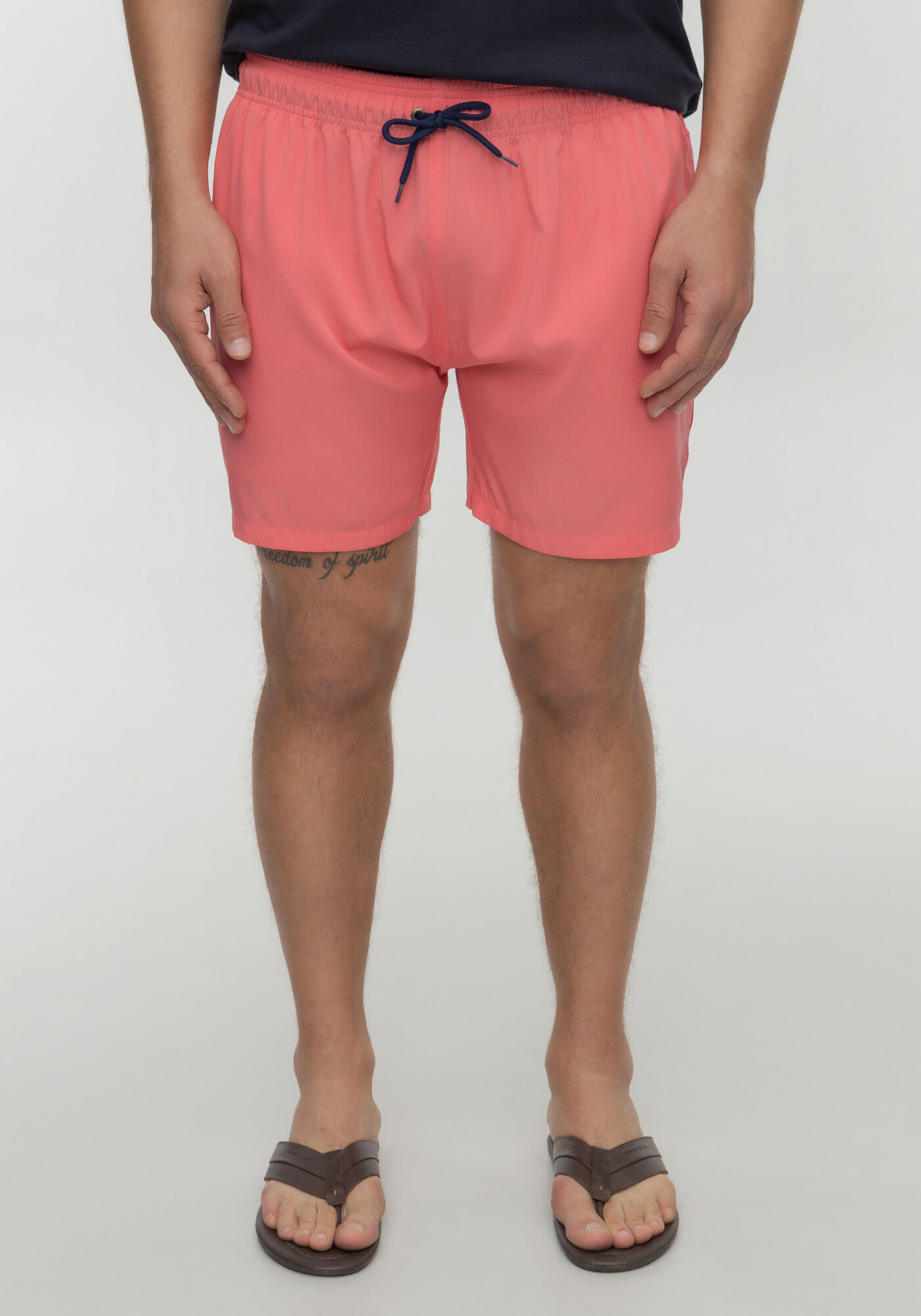 Shorts Com Bolso E Cadar&ccedil;o Regul&aacute;vel Em Tecido Plano, ROSA MORENA, large.