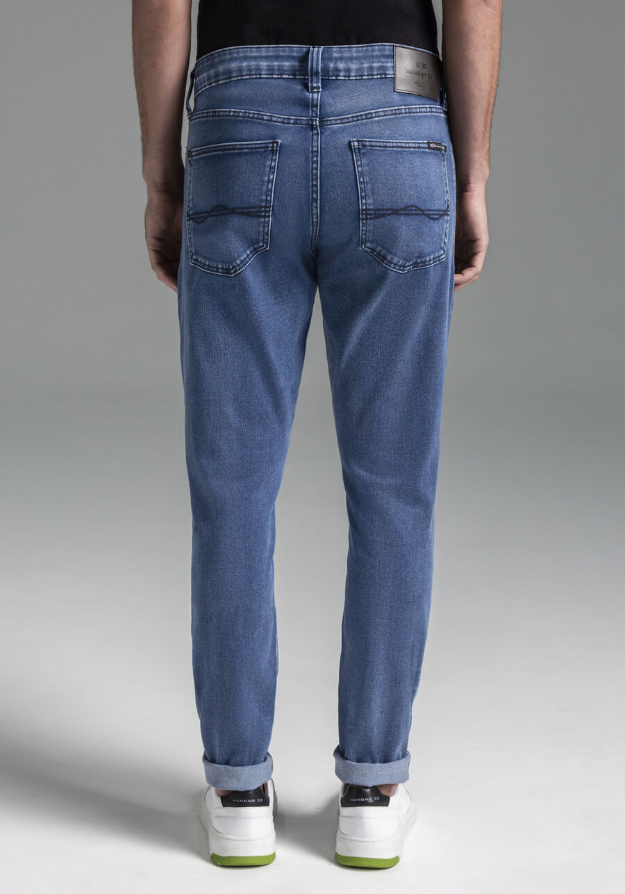 Calça Jeans Masculina Skinny Média Estonada, JEANS. Calça Jeans Masculina Skinny Média Estonada, JEANS, large.