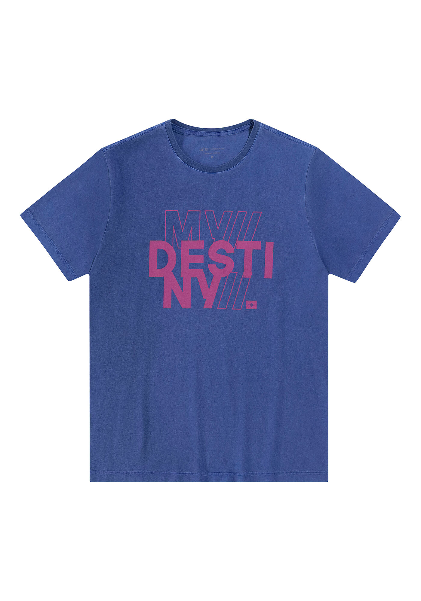 Camiseta em Malha Estampa My Destiny, AZUL BRIZOCA, large.