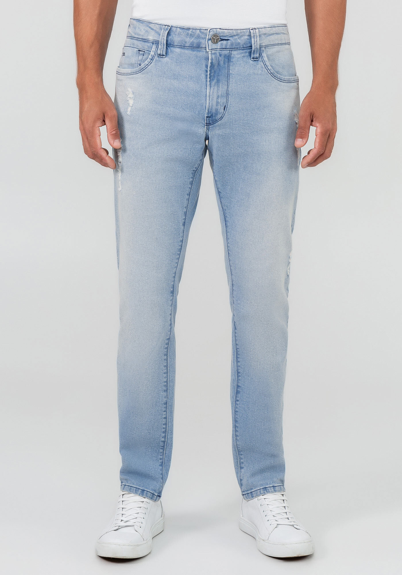 Calça jeans 2025 azul clara masculina