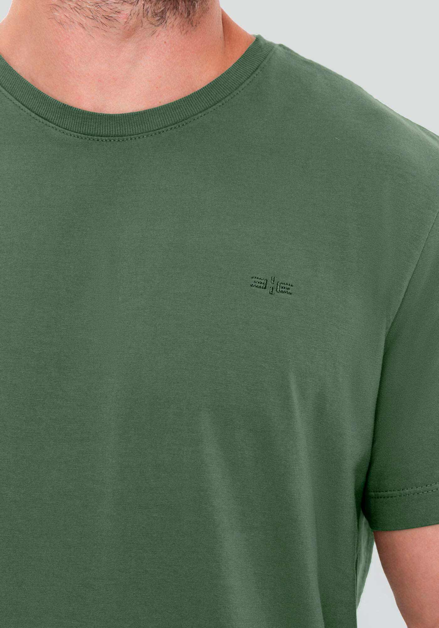 Camiseta Masculina em Malha com Manga Curta, 3529 VERDE, large.