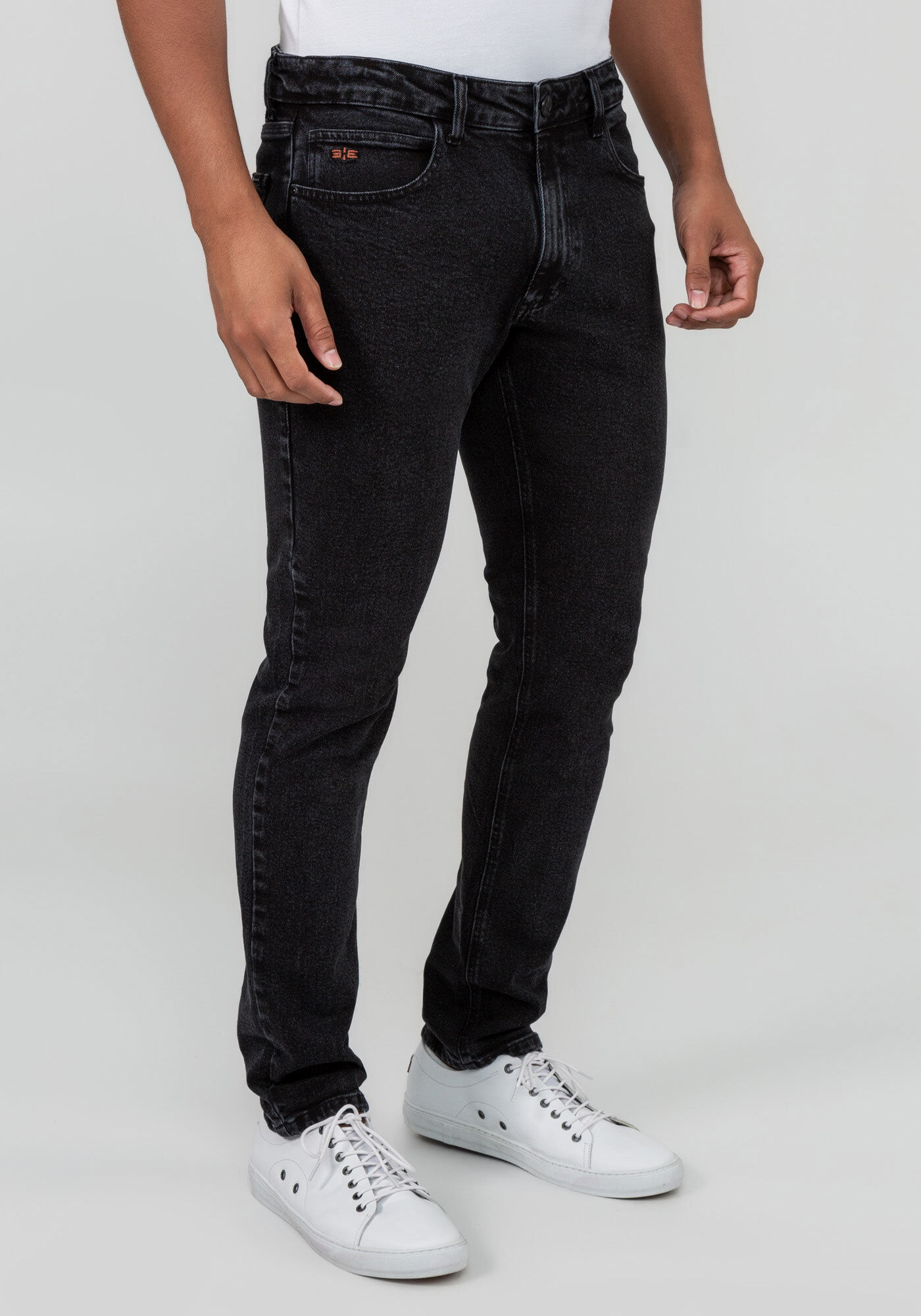 Cal a Jeans Masculina Slim Preta Hangar 33