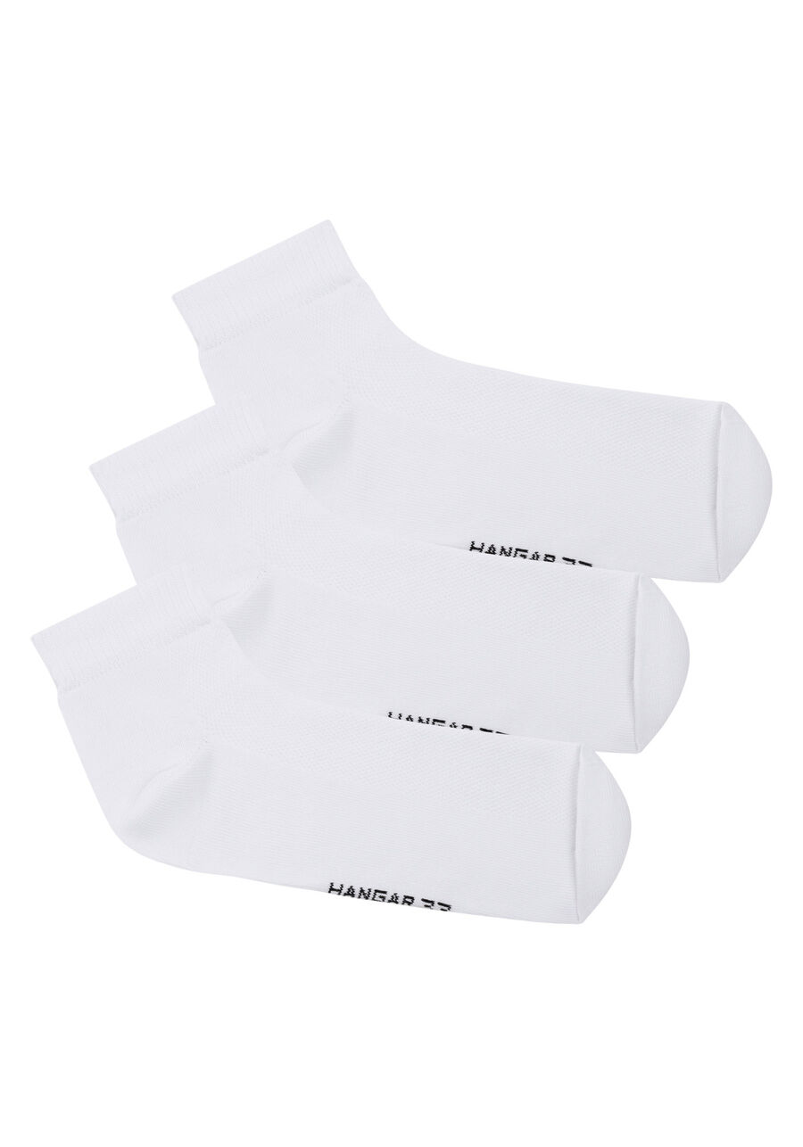 Kit Com 3 Pares De Meia Com Cano Curto, BRANCO. Kit Com 3 Pares De Meia Com Cano Curto, BRANCO, large.