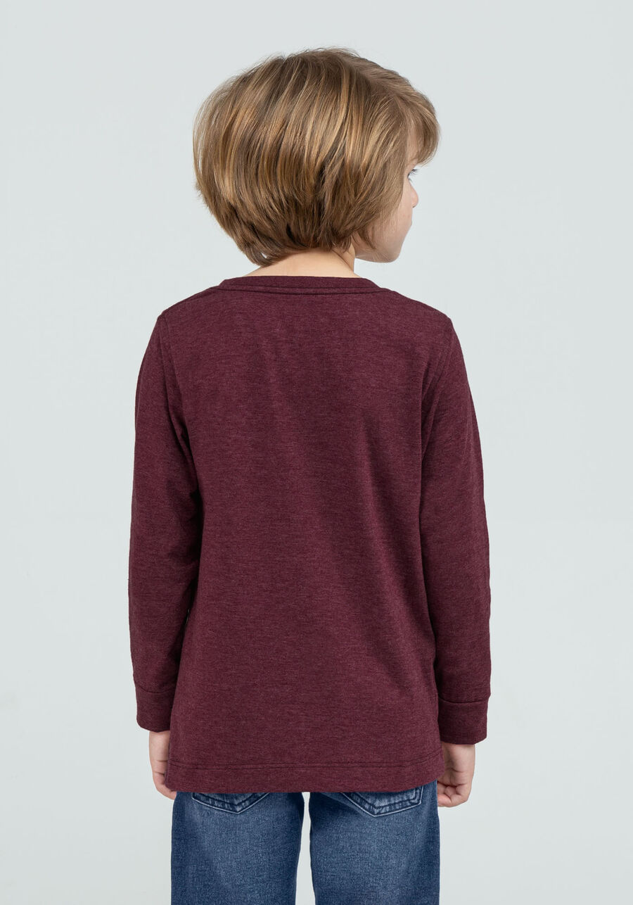 Camiseta Manga Longa Tal Pai Tal Filho Infantil, BORDO WITCH. Camiseta Manga Longa Tal Pai Tal Filho Infantil, BORDO WITCH, large.